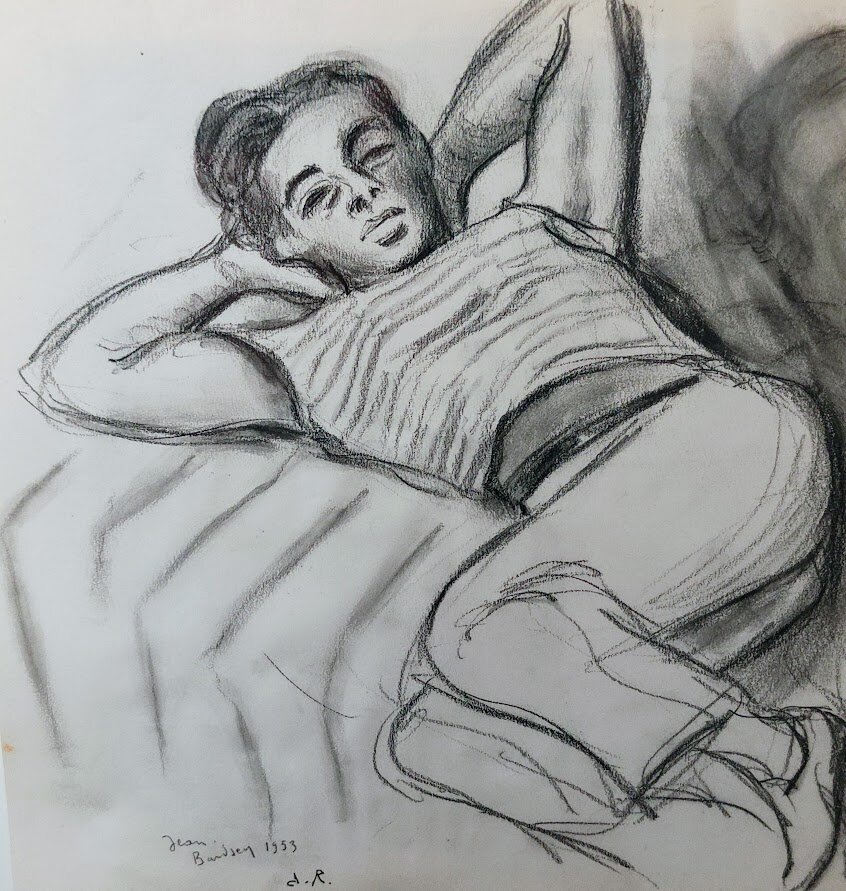 Jean Bardsen 1953 fusain su papier